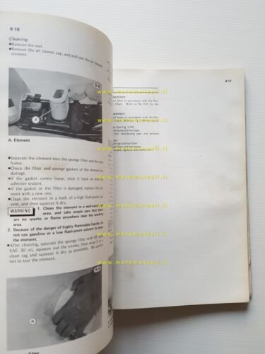 Kawasaki KZ 1000 - 1100 1981-83 manuale officina INGLESE originale …