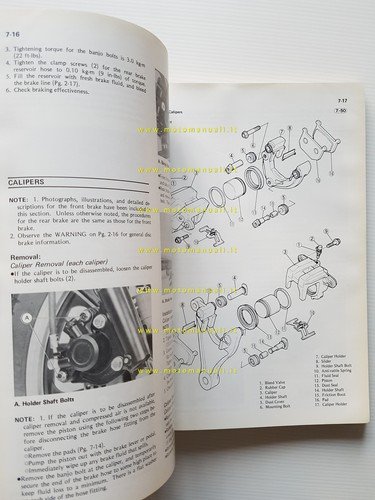 Kawasaki KZ 1000 - 1100 1981-83 manuale officina INGLESE originale …