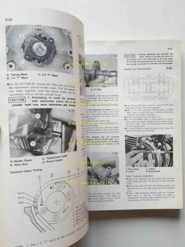Kawasaki KZ 1000 - 1100 1981-83 manuale officina INGLESE originale …