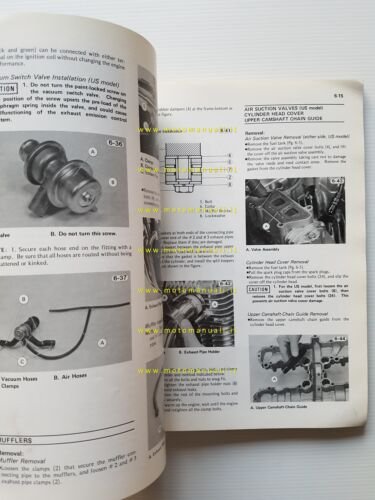 Kawasaki KZ 1000 - 1100 1981 manuale officina INGLESE originale …