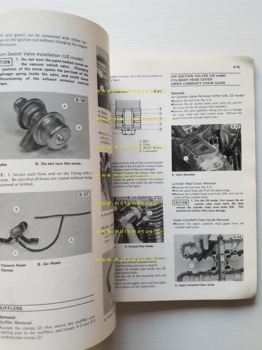 Kawasaki KZ 1000 - 1100 1981 manuale officina INGLESE originale …