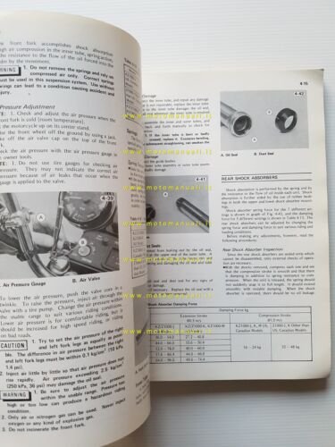 Kawasaki KZ 1000 - 1100 1981 manuale officina INGLESE originale …