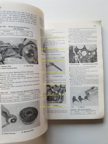 Kawasaki KZ 1000 - 1100 1981 manuale officina INGLESE originale …