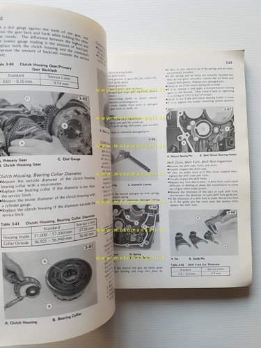 Kawasaki KZ 1000 - 1100 1981 manuale officina INGLESE originale …