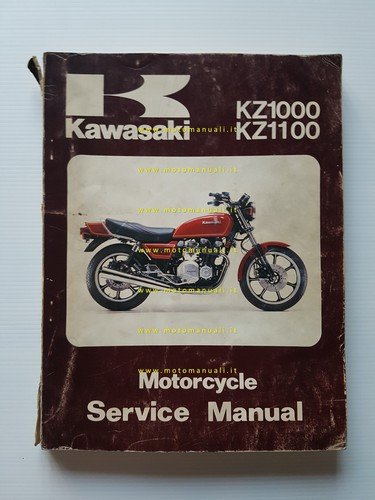 Kawasaki KZ 1000 - 1100 1981 manuale officina INGLESE originale …