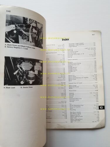 Kawasaki KZ 1000 - 1100 1981 manuale officina INGLESE originale …