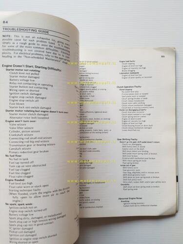 Kawasaki KZ 1000 - 1100 1981 manuale officina INGLESE originale …