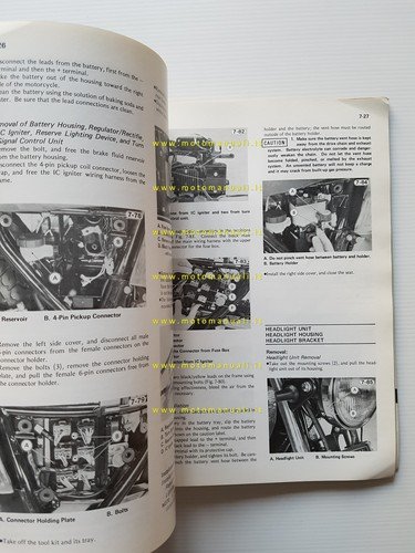 Kawasaki KZ 1000 - 1100 1981 manuale officina INGLESE originale …