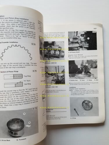 Kawasaki KZ 1000 - 1100 1981 manuale officina INGLESE originale …