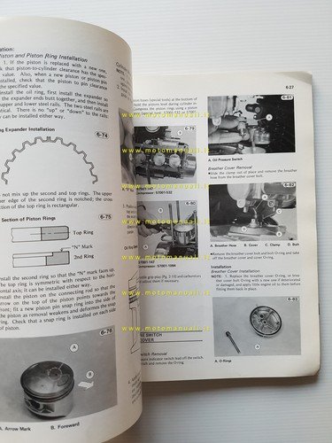 Kawasaki KZ 1000 - 1100 1981 manuale officina INGLESE originale …