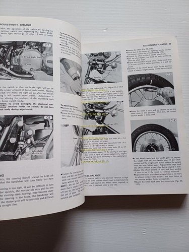 Kawasaki KZ 1000 1978-80 manuale officina originale INGLESE workshop manual