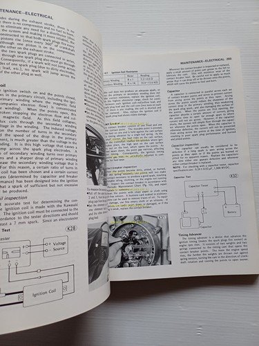 Kawasaki KZ 1000 1978-80 manuale officina originale INGLESE workshop manual