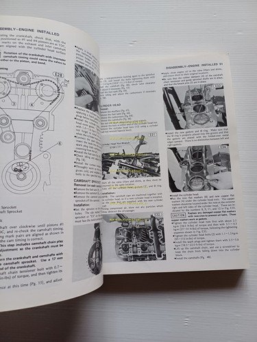 Kawasaki KZ 1000 1978-80 manuale officina originale INGLESE workshop manual