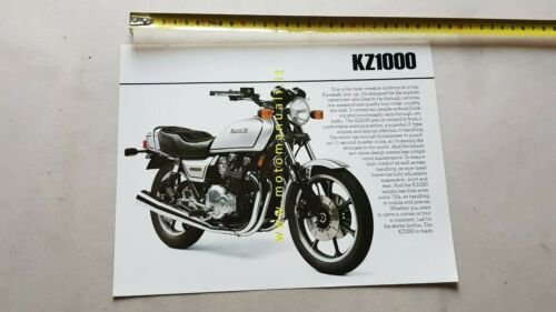 Kawasaki KZ 1000 1978 depliant originale USA motorcycle brochure
