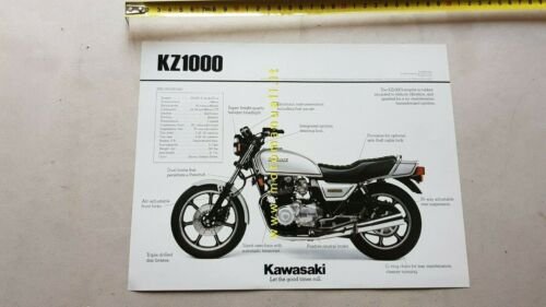 Kawasaki KZ 1000 1978 depliant originale USA motorcycle brochure