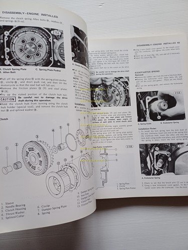 Kawasaki KZ 1000 Shaft 1979-80 manuale officina originale INGLESE shop …
