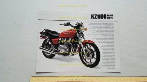 Kawasaki KZ 1100 1983 depliant INGLESE originale