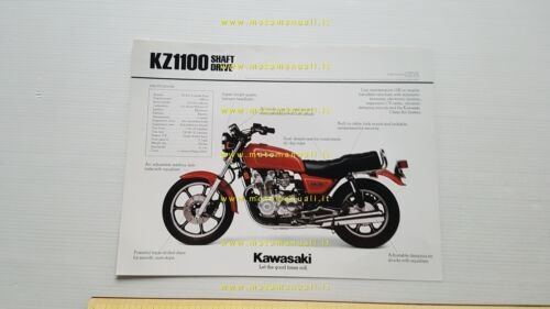 Kawasaki KZ 1100 1983 depliant INGLESE originale