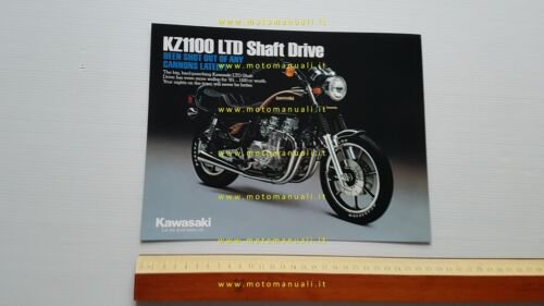 Kawasaki KZ 1100 LTD 1983 depliant INGLESE originale