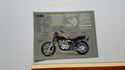 Kawasaki KZ 1100 LTD 1983 depliant INGLESE originale