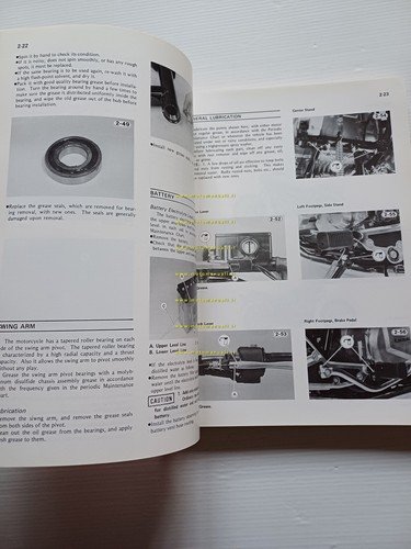 Kawasaki KZ 1100 Shaft 1981-82 manuale officina originale INGLESE shop …