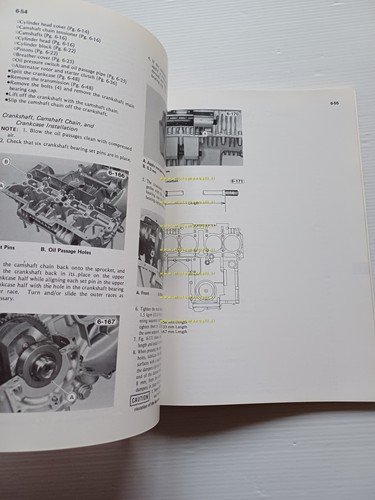 Kawasaki KZ 1100 Shaft 1981-82 manuale officina originale INGLESE shop …