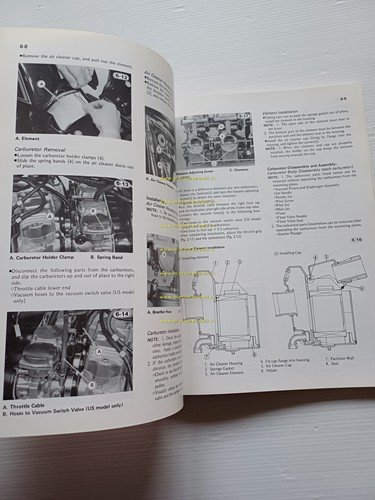 Kawasaki KZ 1100 Shaft 1981-82 manuale officina originale INGLESE shop …