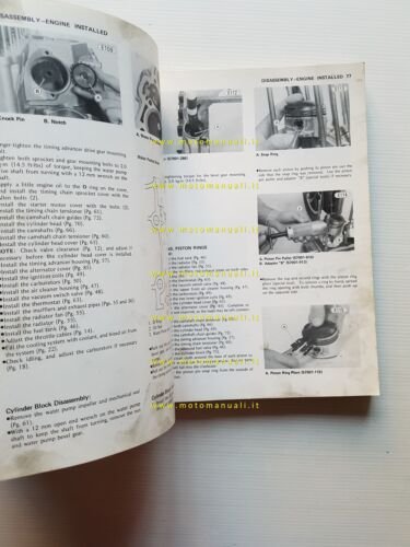 Kawasaki KZ 1300 A1 1979 manuale officina riparazione originale inglese