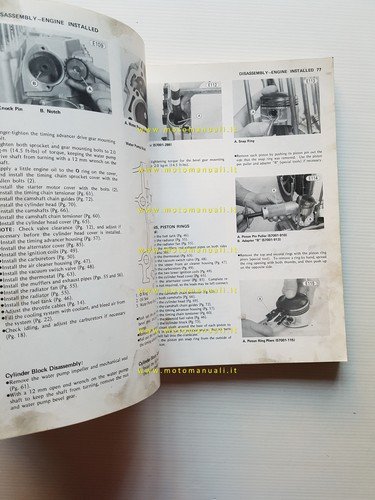 Kawasaki KZ 1300 A1 1979 manuale officina riparazione originale inglese