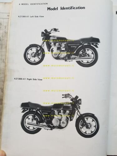 Kawasaki KZ 1300 A1 1979 manuale officina riparazione originale inglese