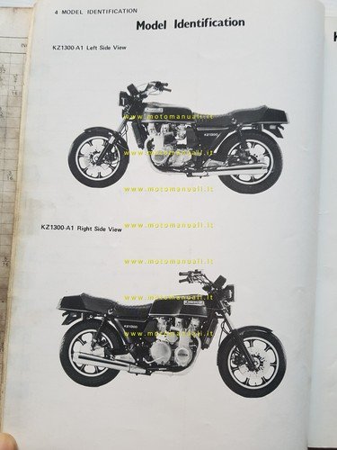 Kawasaki KZ 1300 A1 1979 manuale officina riparazione originale inglese