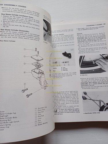 Kawasaki KZ 1300 A1-A2-A3-A4-B2 1979-82 manuale officina originale inglese