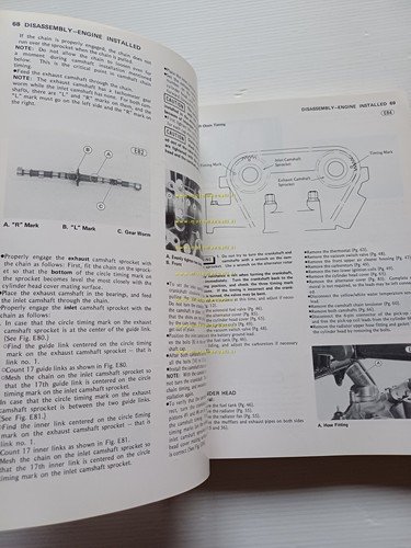 Kawasaki KZ 1300 A1-A2-A3-A4-B2 1979-82 manuale officina originale inglese