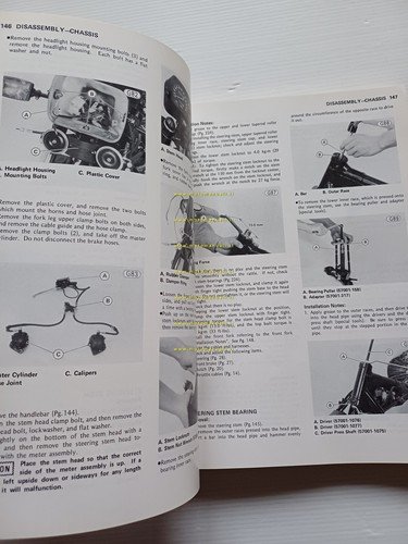 Kawasaki KZ 1300 A1-A2-A3-A4-B2 1979-82 manuale officina originale inglese