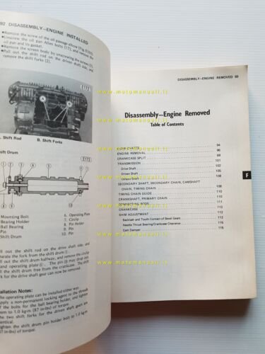 Kawasaki KZ 1300 A1-A6 1979-83 manuale officina riparazione originale inglese