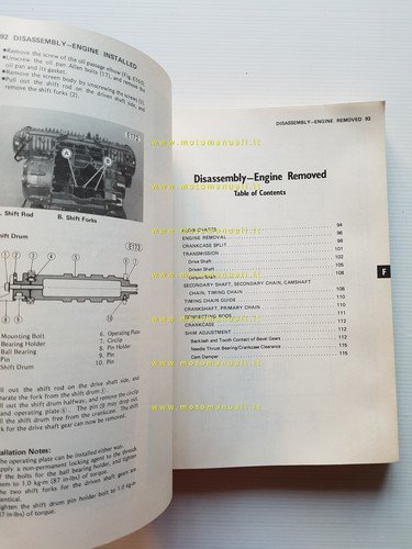 Kawasaki KZ 1300 A1-A6 1979-83 manuale officina riparazione originale inglese
