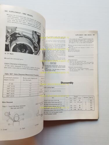 Kawasaki KZ 1300 A1-A6 1979-83 manuale officina riparazione originale inglese