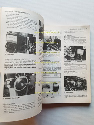 Kawasaki KZ 1300 A1-A6 1979-83 manuale officina riparazione originale inglese