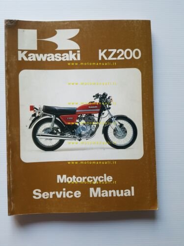 Kawasaki KZ 200 1977-82 manuale officina INGLESE originale workshop manual