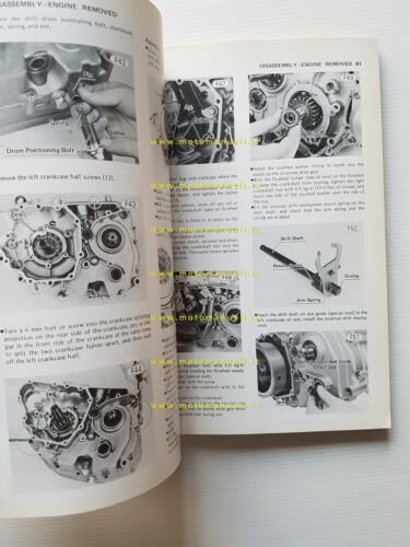 Kawasaki KZ 200 1977-82 manuale officina INGLESE originale workshop manual