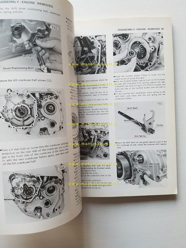 Kawasaki KZ 200 1977-82 manuale officina INGLESE originale workshop manual