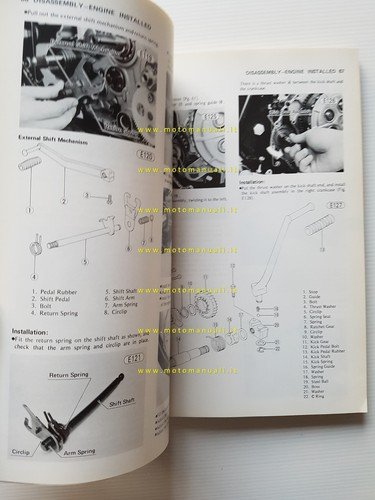 Kawasaki KZ 200 1977-82 manuale officina INGLESE originale workshop manual