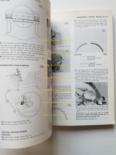 Kawasaki KZ 200 1977-82 manuale officina INGLESE originale workshop manual