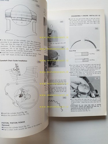 Kawasaki KZ 200 1977-82 manuale officina INGLESE originale workshop manual