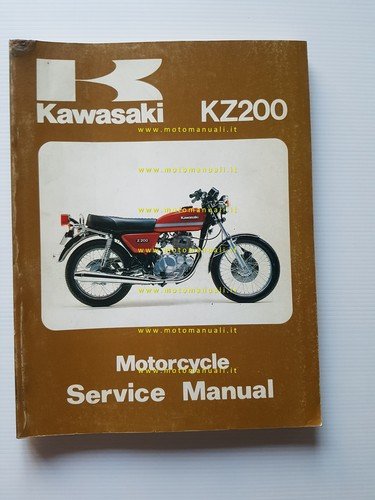 Kawasaki KZ 200 1977-82 manuale officina INGLESE originale workshop manual