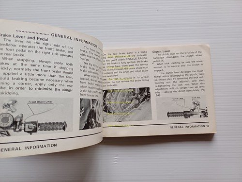 KAWASAKI KZ 400 1974-75 manuale uso manutenzione libretto INGLESE originale