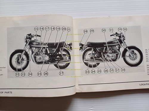 KAWASAKI KZ 400 1974-75 manuale uso manutenzione libretto INGLESE originale