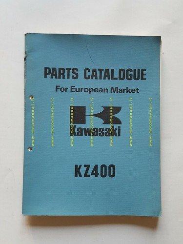 Kawasaki KZ 400 1974 catalogo ricambi originale moto Spare Parts …
