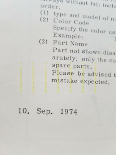 Kawasaki KZ 400 1974 catalogo ricambi originale moto Spare Parts …