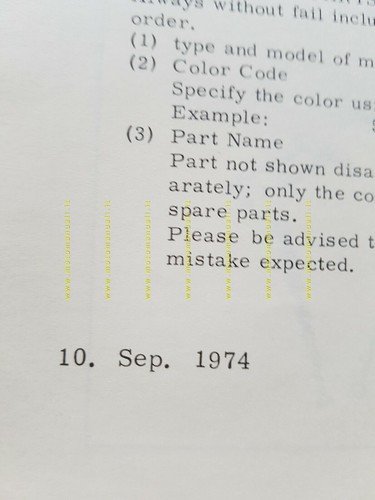 Kawasaki KZ 400 1974 catalogo ricambi originale moto Spare Parts …